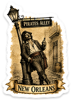 Drunken Pirate in Pirates Alley