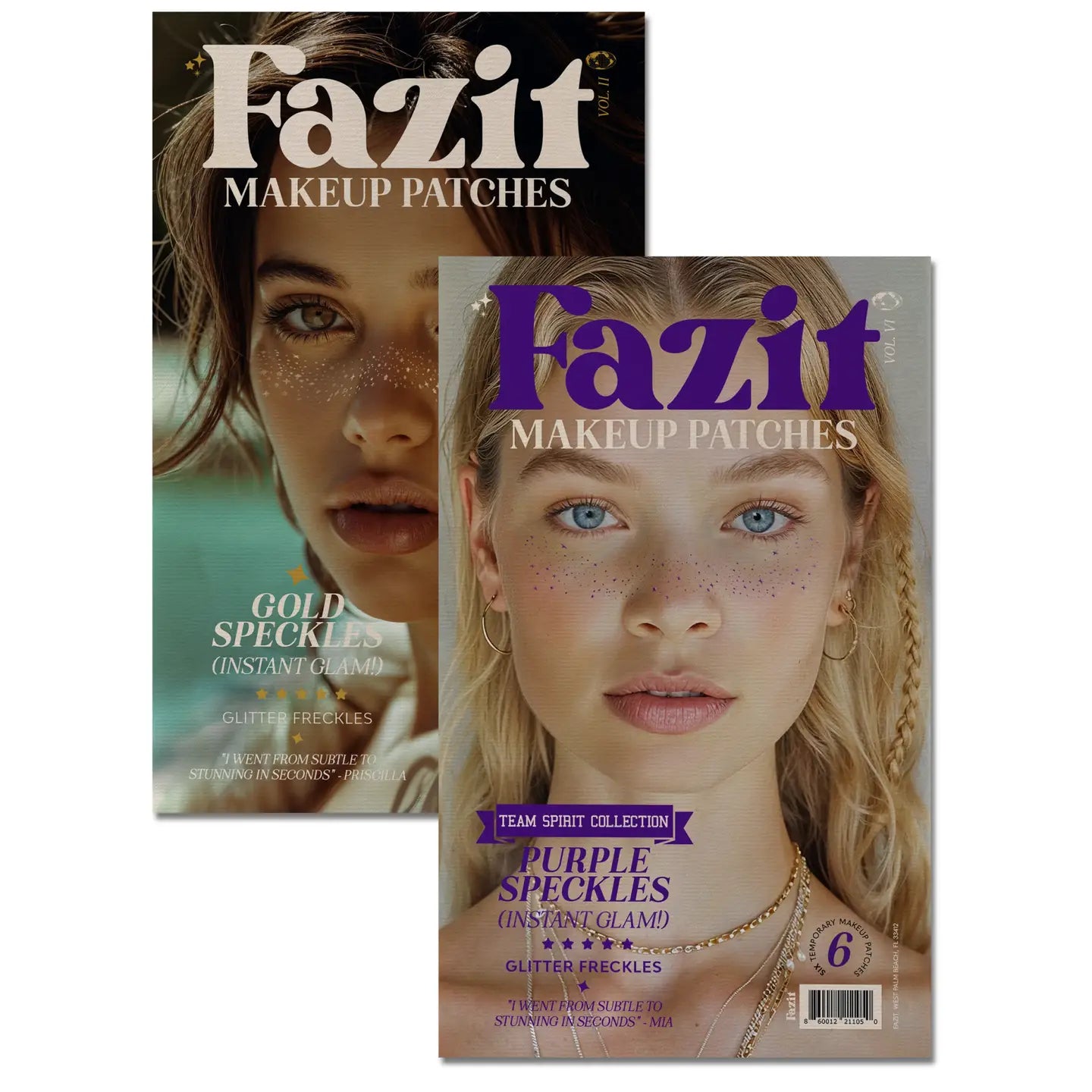 Fazit Purple Speckles Makeup Patches