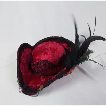Red hat with Feathers