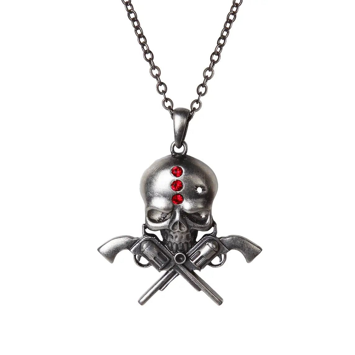 Skull Gunslinger Pendant Necklace