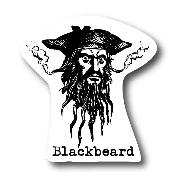 Blackbeard Head Sticker