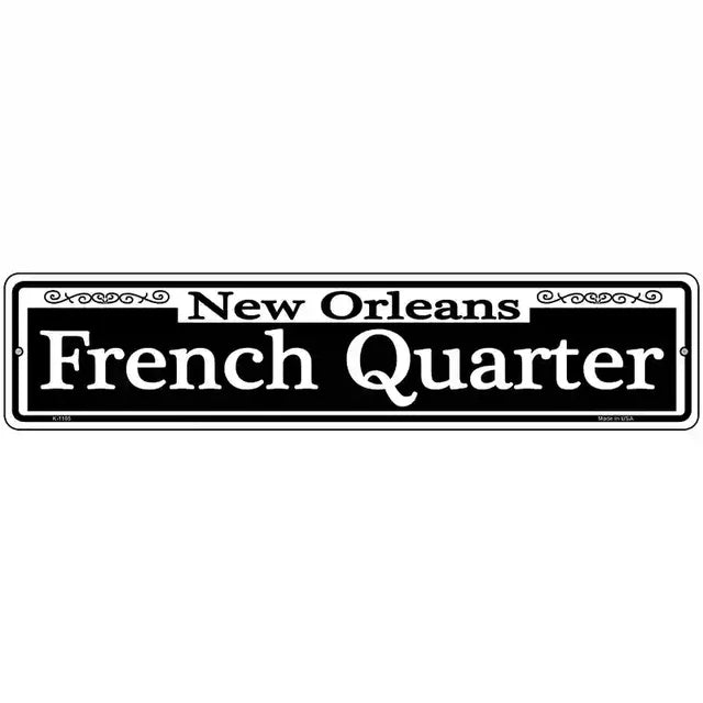 French Quarter Metal Street Sign
