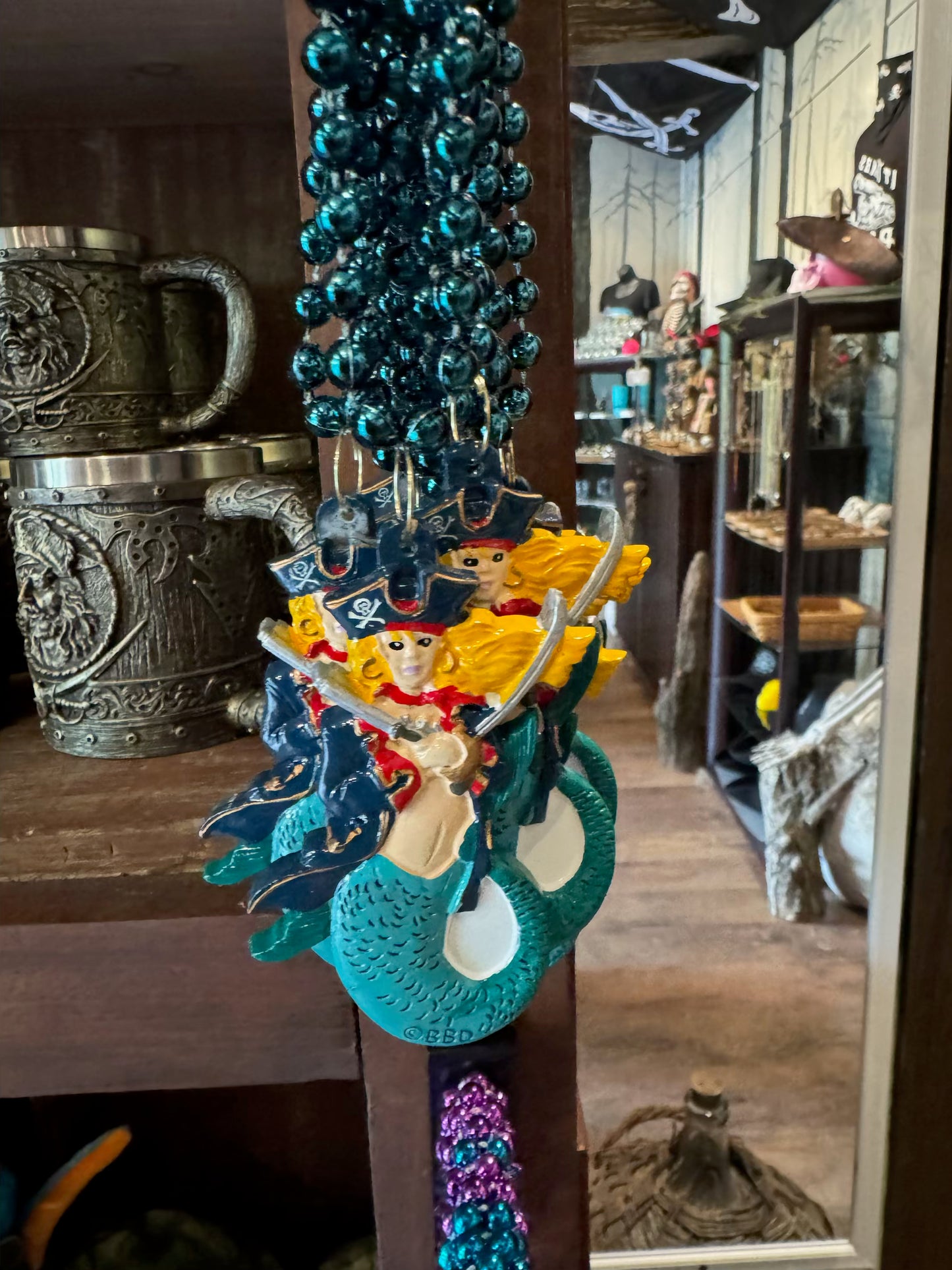 Pirate Mermaid Mardi Gras Beads