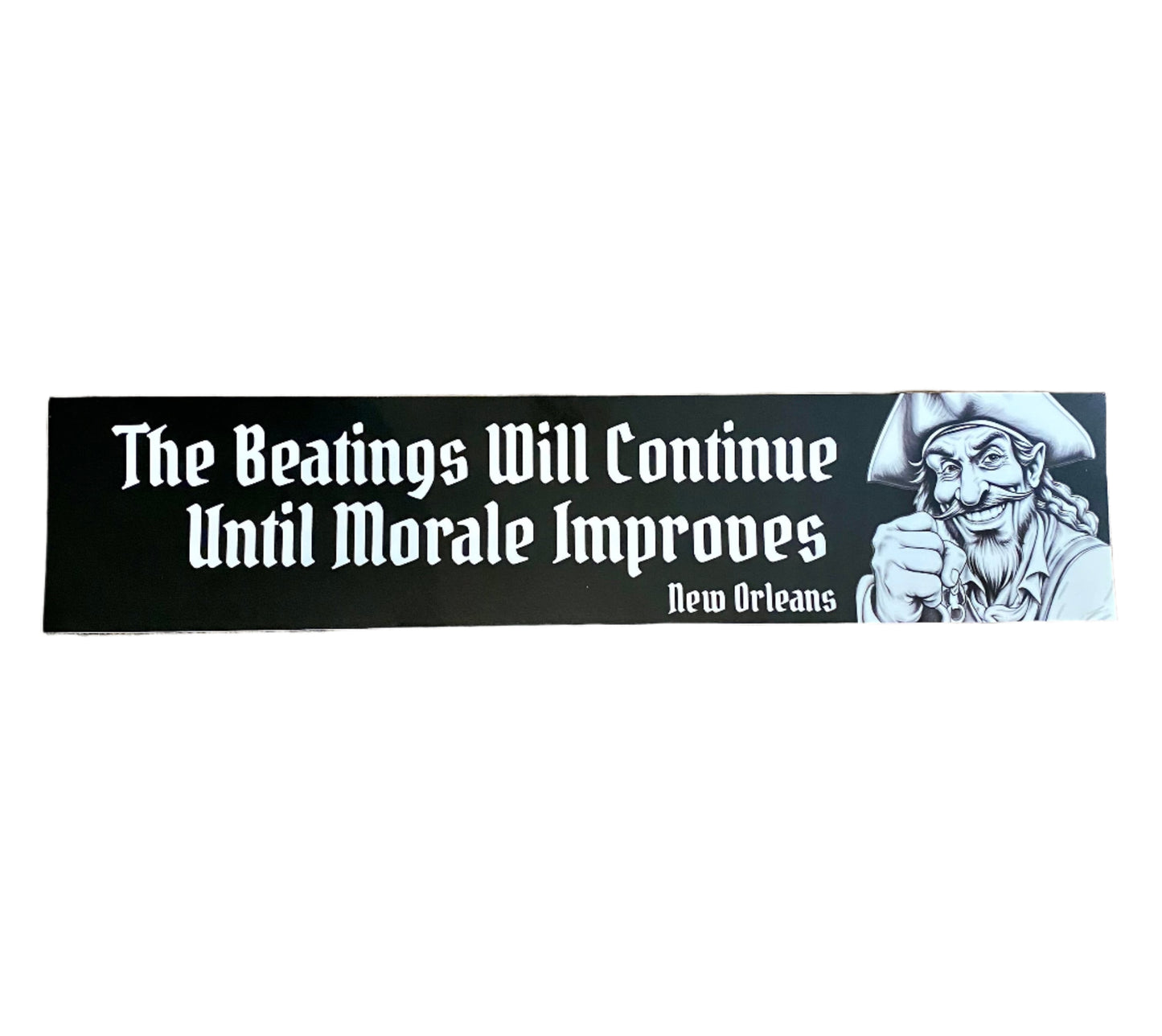 Beatings will continue custom sticker