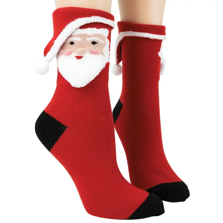 Santa 3-D Socks