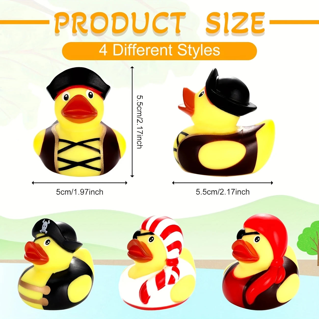 Pirate rubber ducks