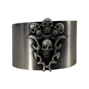 Four Skulls cuff bracelet
