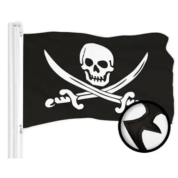 Flag Pirate Jolly Roger swords