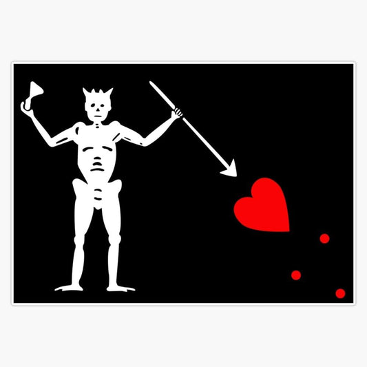 Blackbeard Flag Sticker