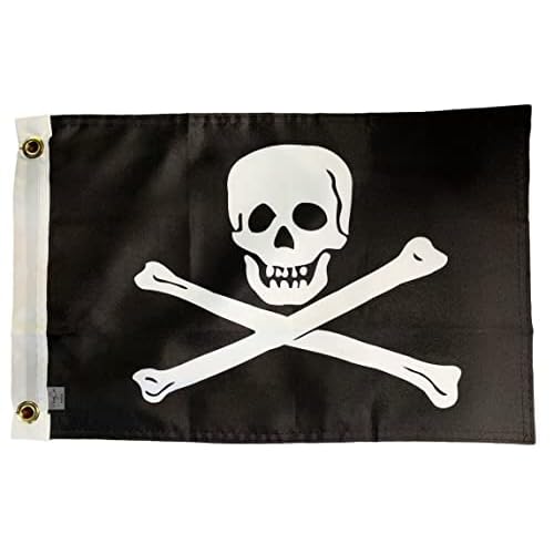 Smaller Jolly Roger Flag 12"x18"