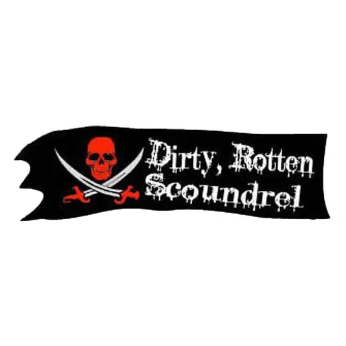 Dirty Rotten Scoundrel Pirate bumper sticker