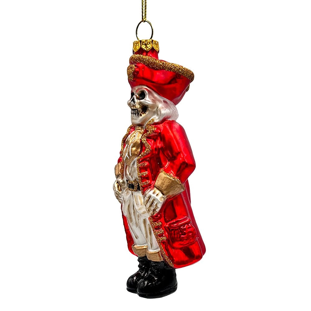 Spooky Pirate of the High Seas Glass Ornament, Creepy Hallow