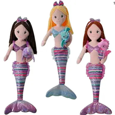 Mermaids & Sealife Assortment stuffed animals