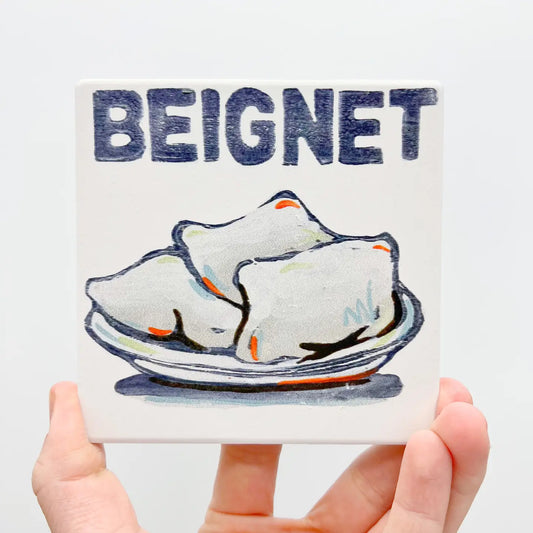 Beignet Tile Coaster New Orleans