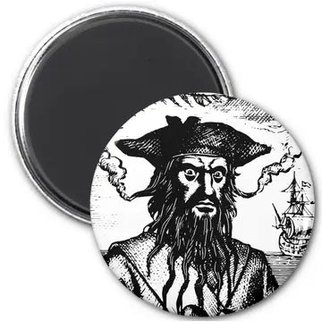 Blackbeard Head Magnet