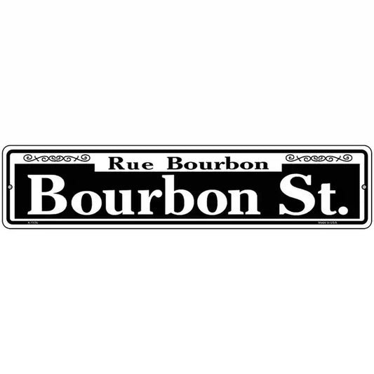 Bourbon Street Metal Street Sign