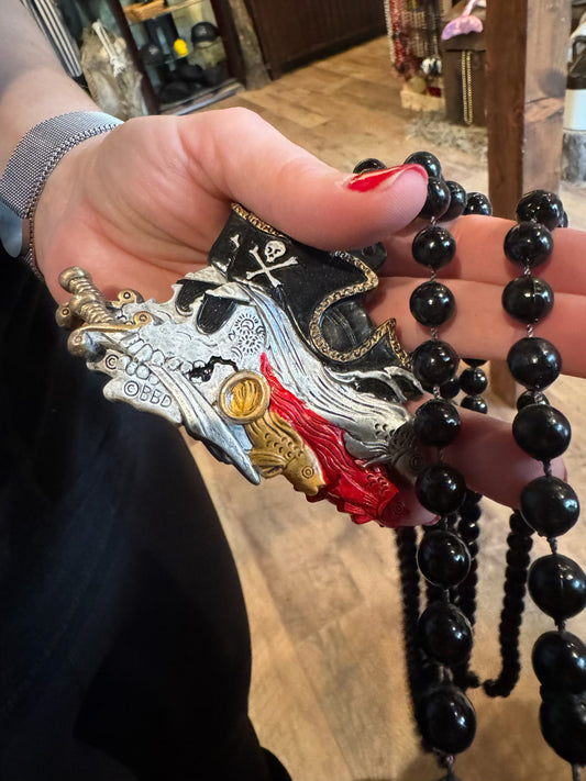 side skull head bead