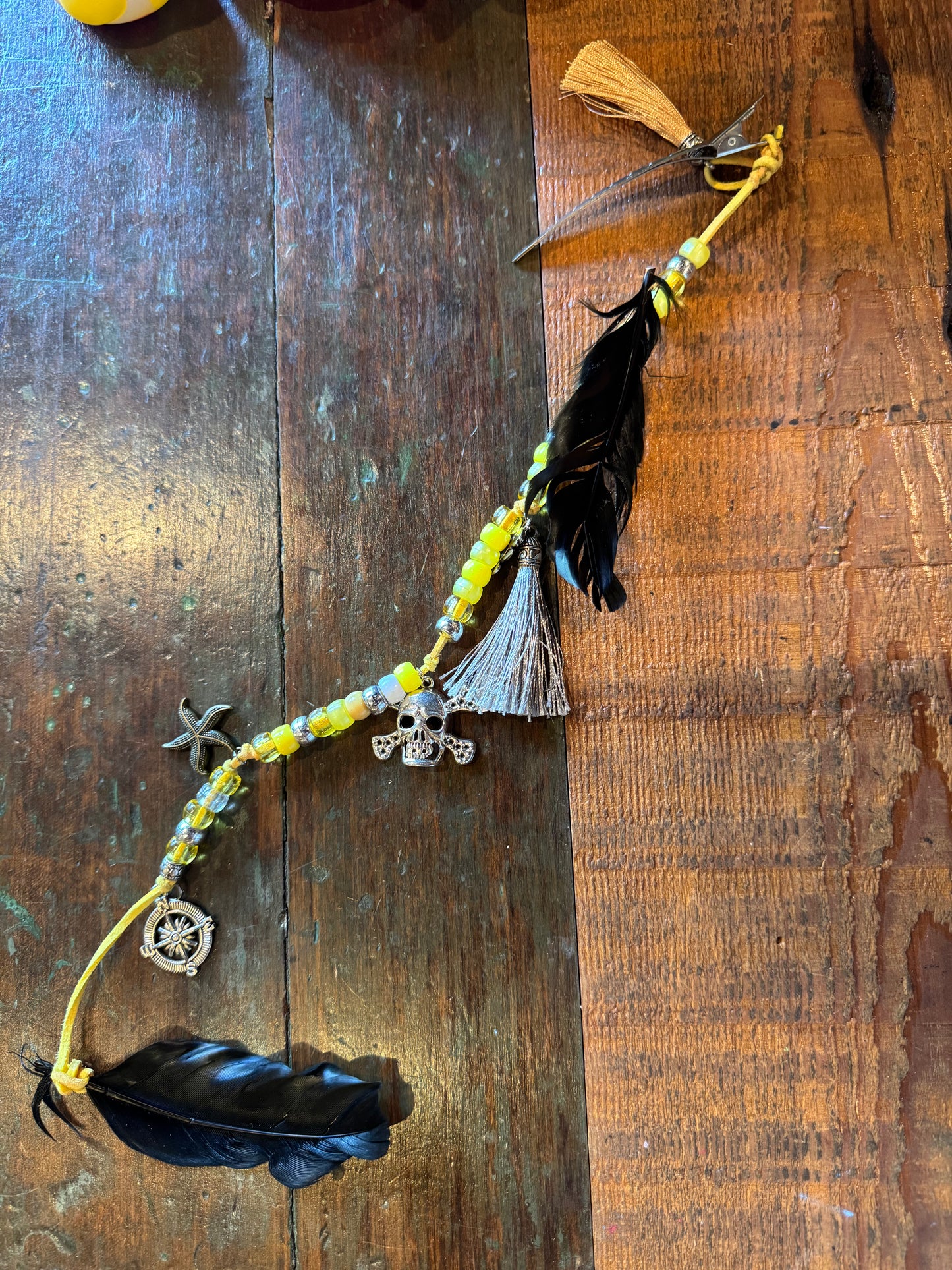 Pirate Hair/Hat Beads - 12- 17 inches