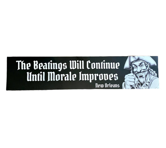 Beatings will continue custom sticker