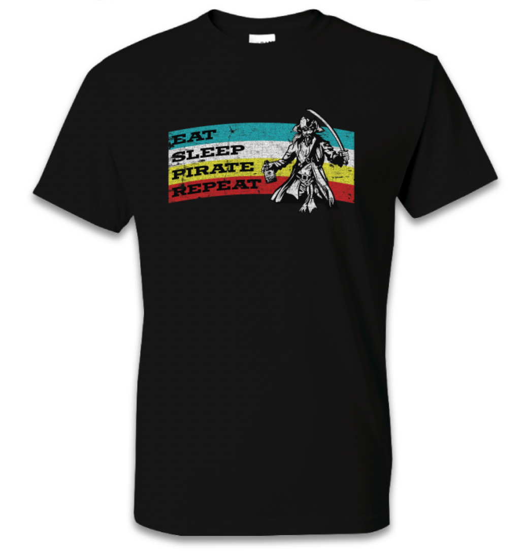 Eat, Sleep, Pirate, Repeat T-shirt Men's