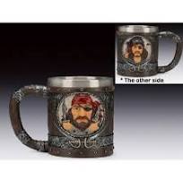 Pirate Tankard- 14 oz 2-Sided Pirate Beer Mug