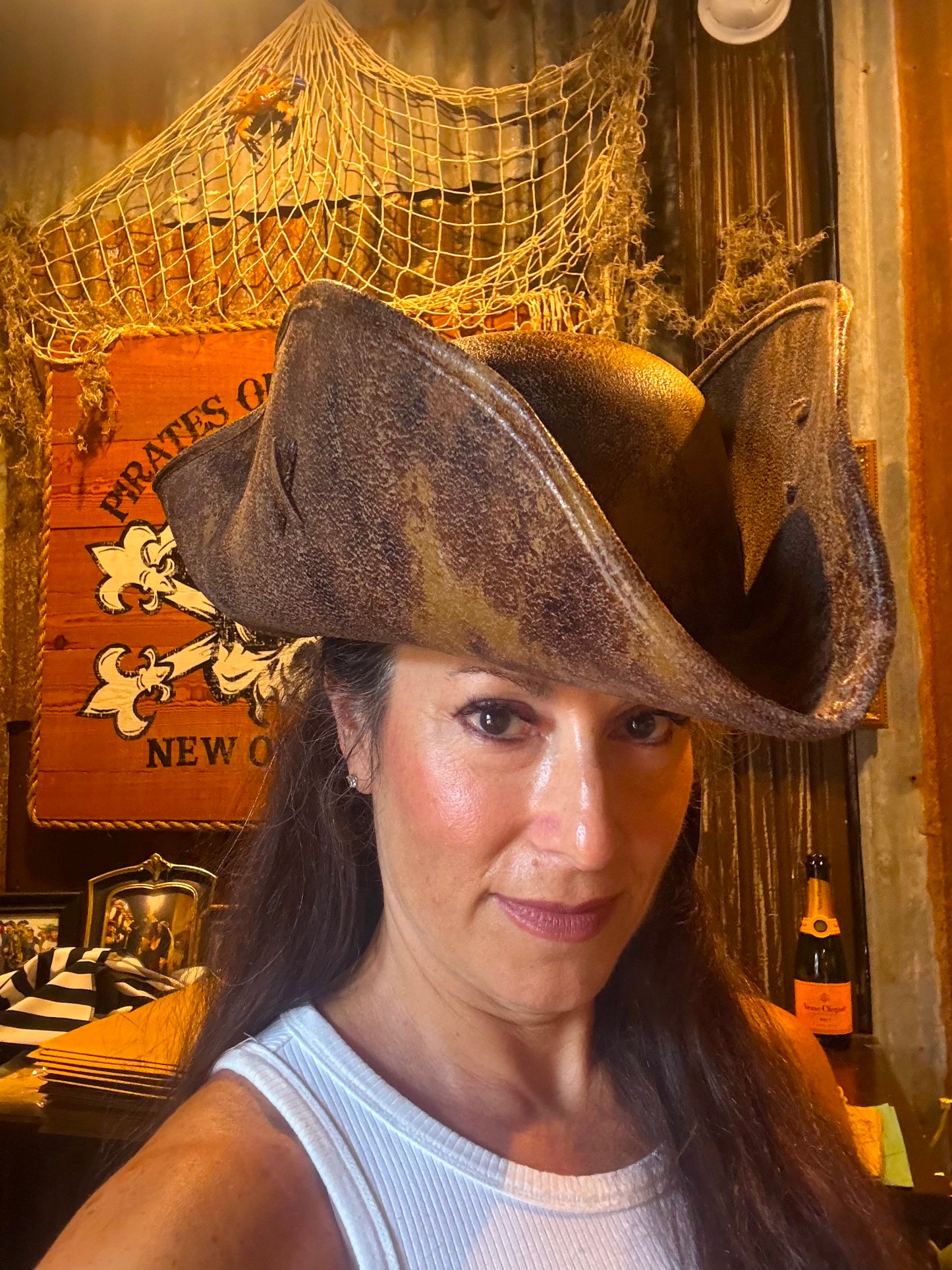 Light Brown Lafitte Pirate Hat