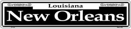 New Orleans Metal Street Sign